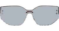 Club M6U Sunglasses Gray Silver Logo