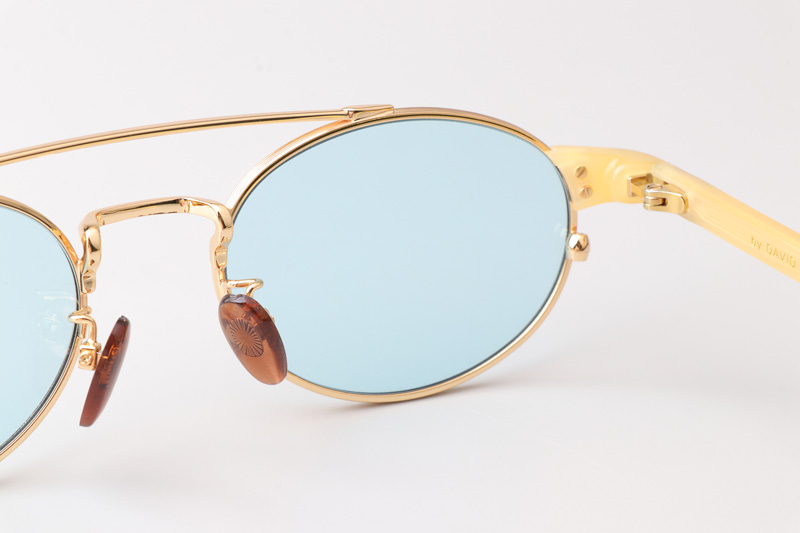 DB1042S Sunglasses Gold Yellow Blue