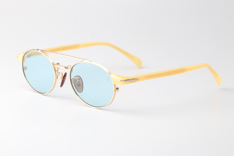 DB1042S Sunglasses Gold Yellow Blue