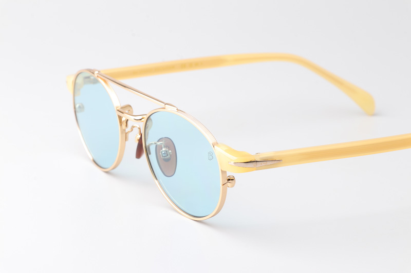 DB1042S Sunglasses Gold Yellow Blue