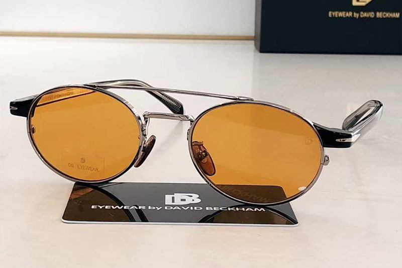 DB1042S Sunglasses Silver Black Yellow