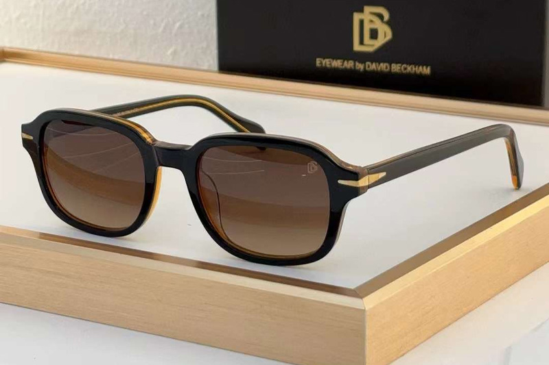 DB1100S Sunglasses Black Brown Gradient Brown