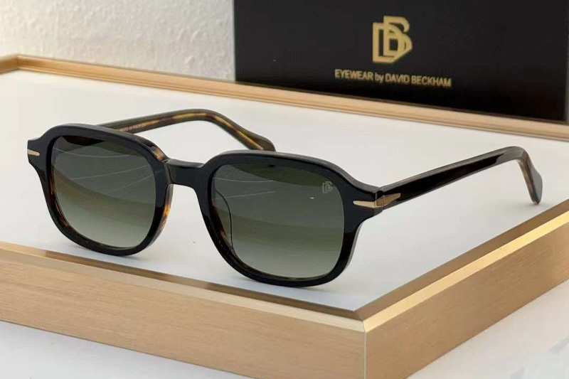 DB1100S Sunglasses Black Tortoise Gradient Green