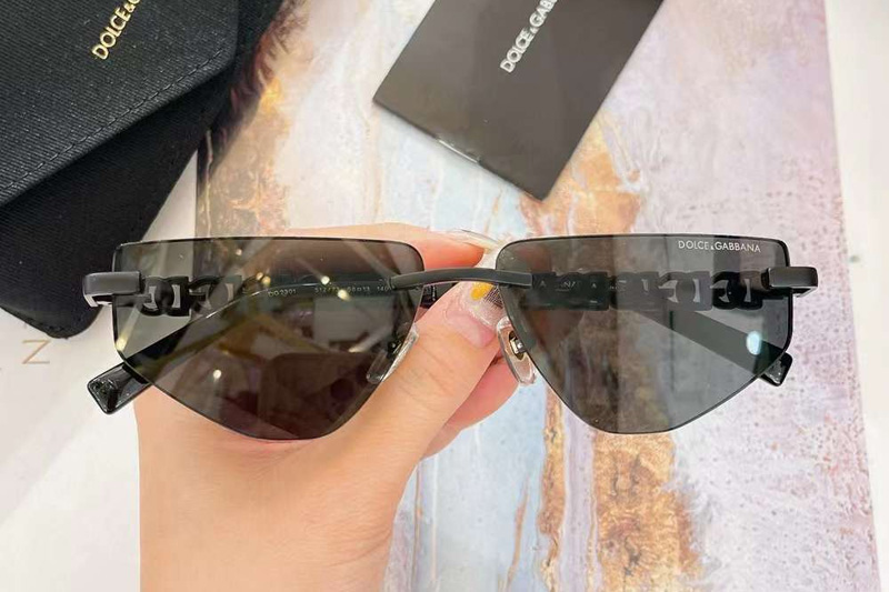 DG2301 Sunglasses Black Gray