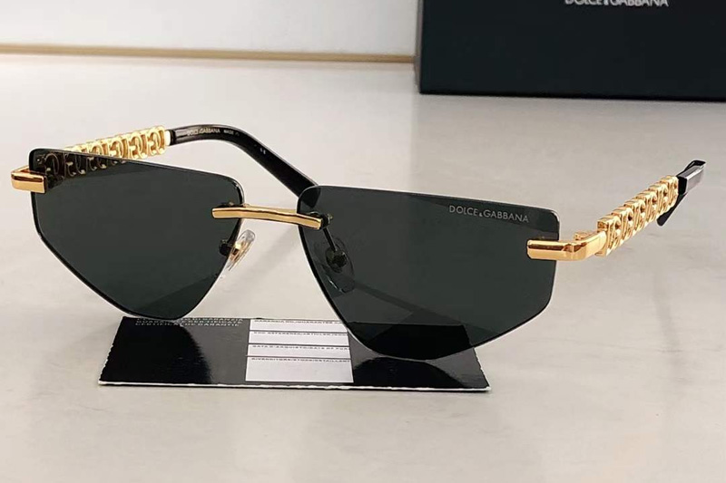 DG2301 Sunglasses Gold Gray