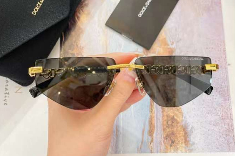 DG2301 Sunglasses Gold Gray