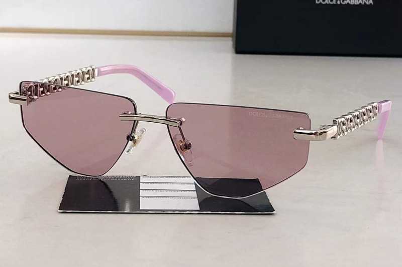 DG2301 Sunglasses Silver Pink