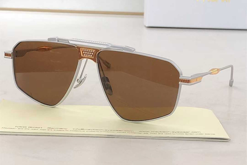 DML003 Sunglasses Silver Brown