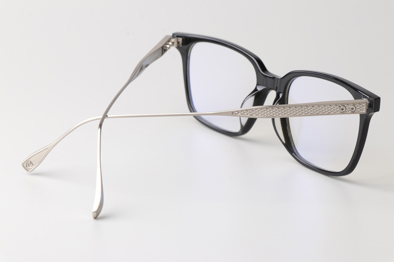 DTX506 Eyeglasses Black Silver