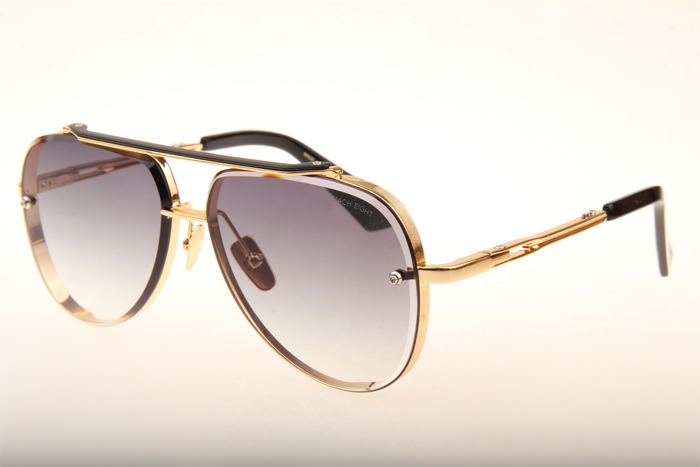 DT Mach Eight Sunglasses In Gold Gradient Grey