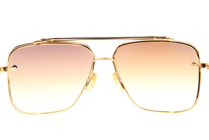 DT Mach Six Sunglasses In Gold Gradient Brown