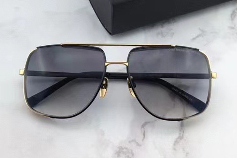 DT Midnight Special Sunglasses In Gold Black Gradient Grey