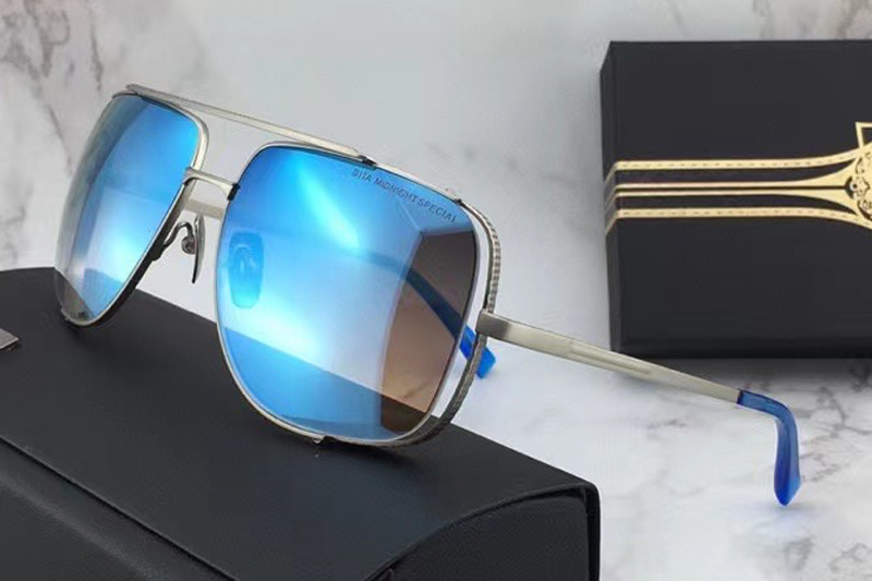 DT Midnight Special Sunglasses In Gold Blue Gradient Blue
