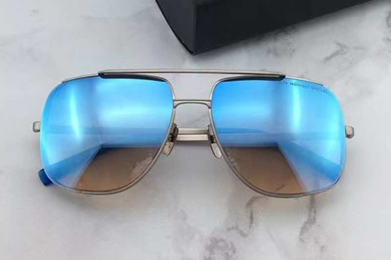 DT Midnight Special Sunglasses In Gold Blue Gradient Blue