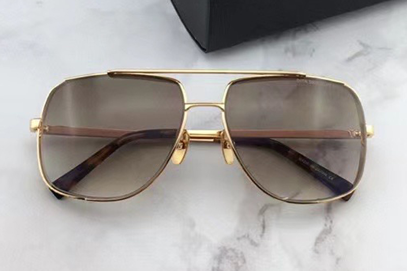DT Midnight Special Sunglasses In Gold Gradient Brown