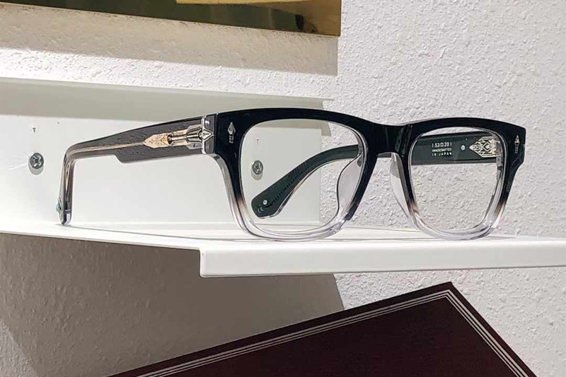 Dayton Eyeglasses Black Transparent