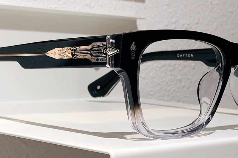 Dayton Eyeglasses Black Transparent