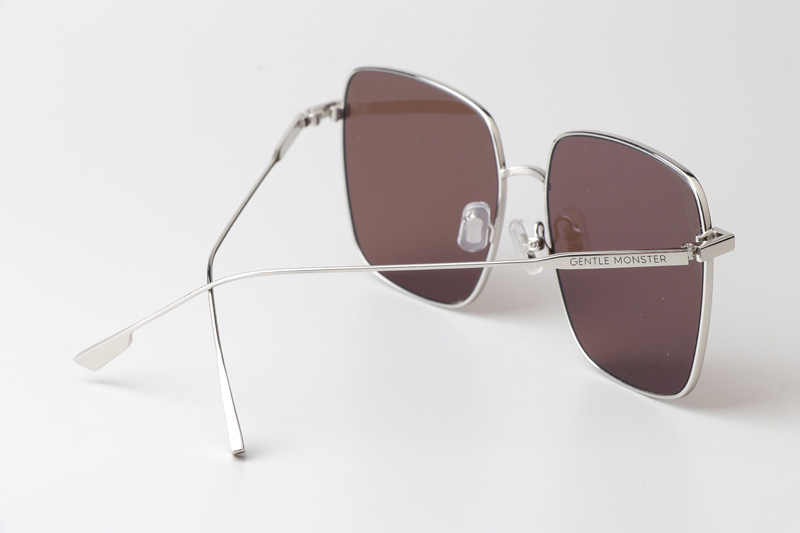 Diane Sunglasses Silver Brown