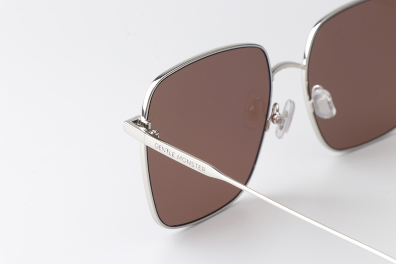 Diane Sunglasses Silver Brown