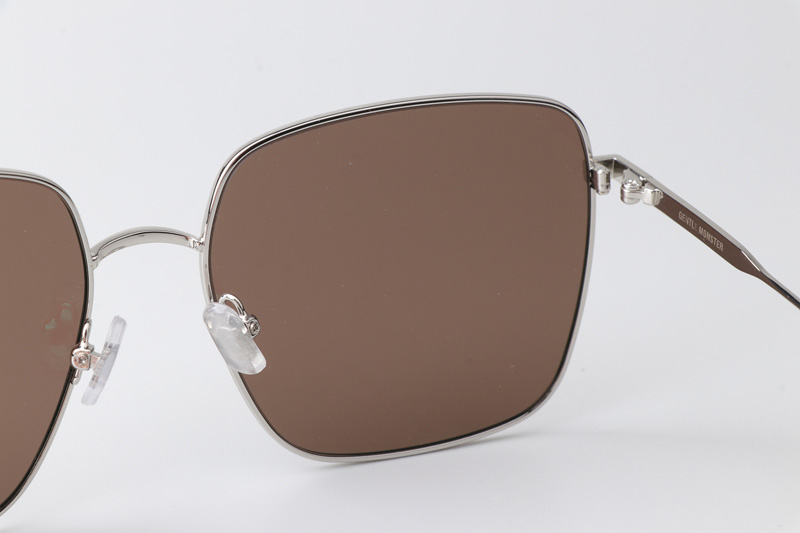 Diane Sunglasses Silver Brown