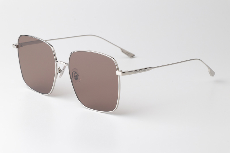 Diane Sunglasses Silver Brown