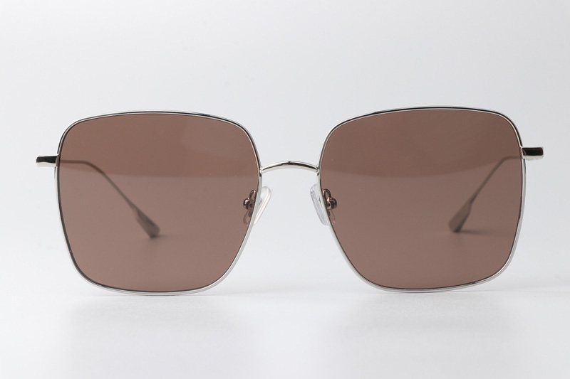 Diane Sunglasses Silver Brown