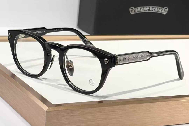 Dingalonglinglong Eyeglasses Black Silver