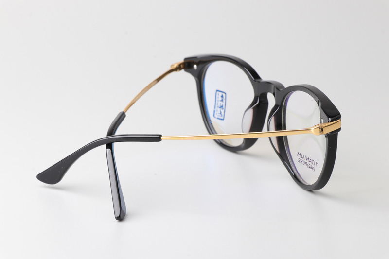 EJ362 Eyeglasses Black Gold