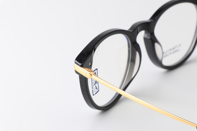 EJ362 Eyeglasses Black Gold