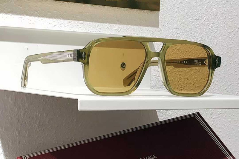 Evans Sunglasses Green Brown