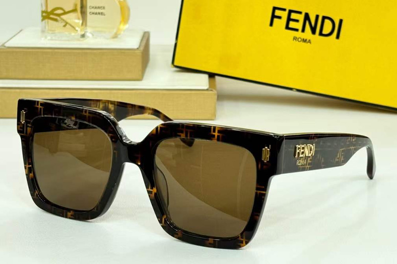 FE40101I Sunglasses Tortoise Brown