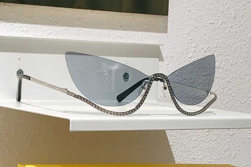 FE40158U Sunglasses Silver Gray