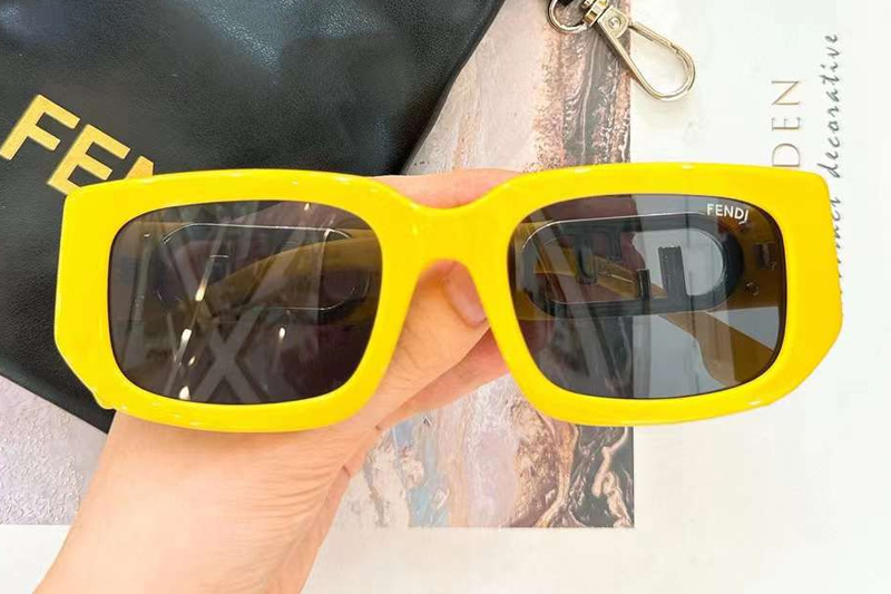 FE8362 Sunglasses Yellow Gray