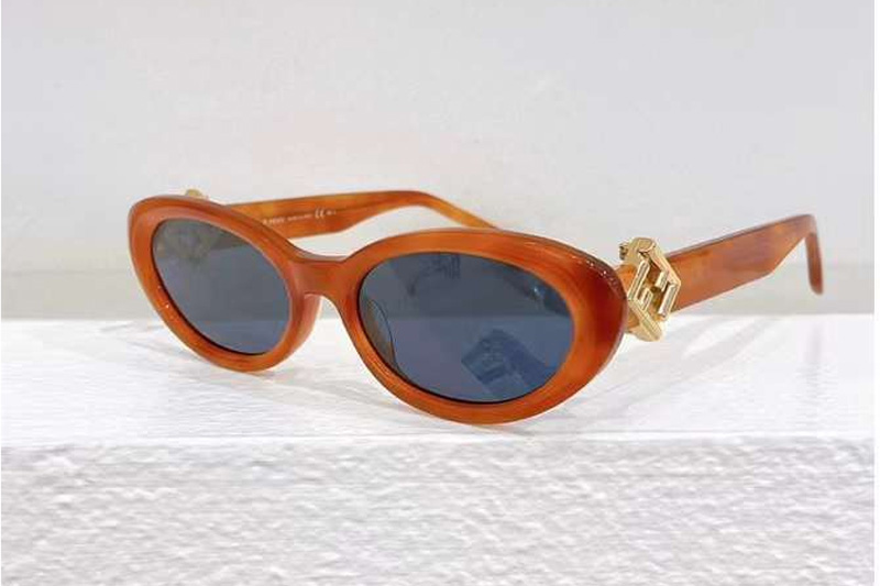 FOL0092 Sunglasses Brown Blue