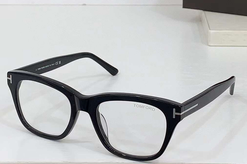 FT0237 Eyeglasses Black Silver