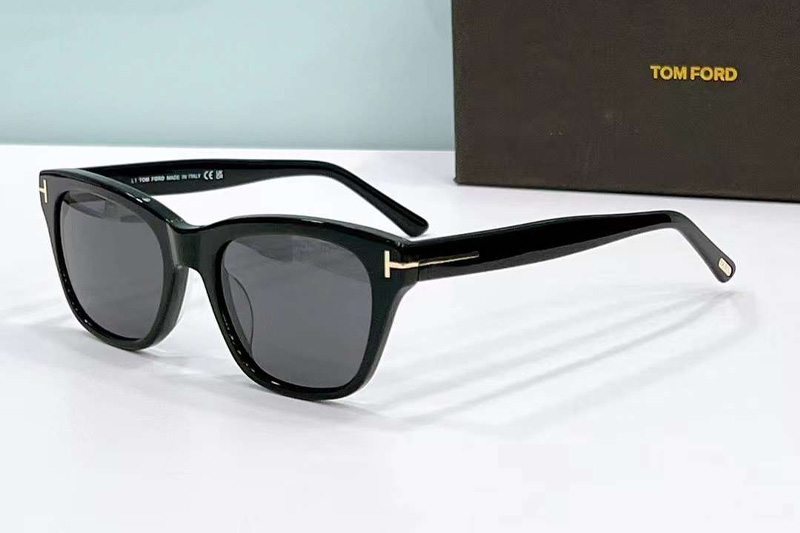 FT0237 Sunglasses Black Gray