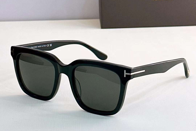 FT0646 Sunglasses Black Gray