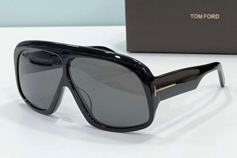 FT0965 Sunglasses In Black Grey