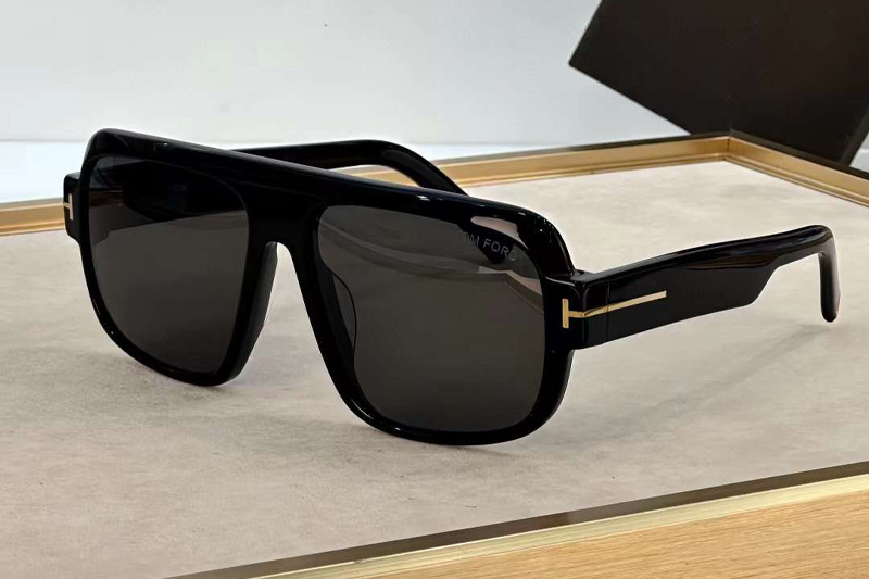 FT1101 Sunglasses Black Gray