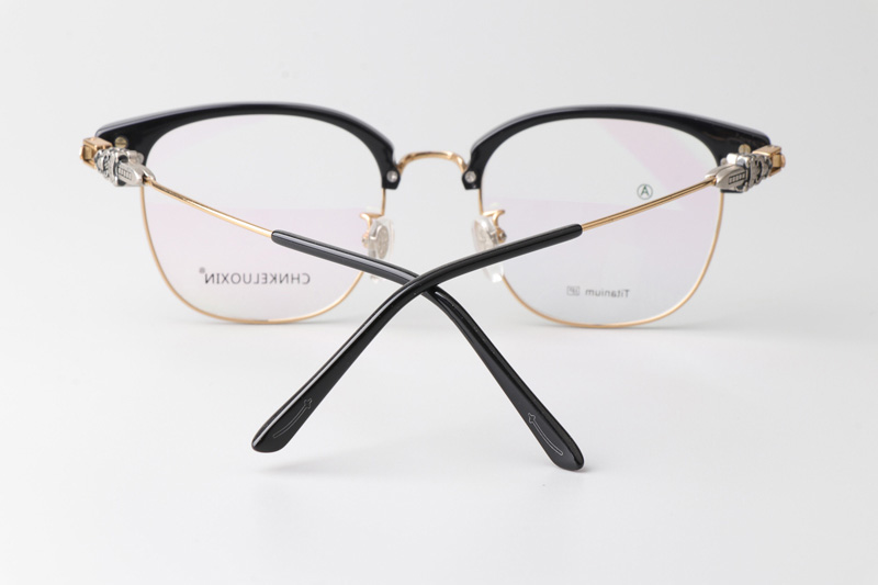 Fanova 087 Eyeglasses Black Gold