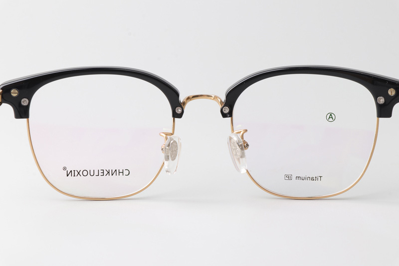 Fanova 087 Eyeglasses Black Gold