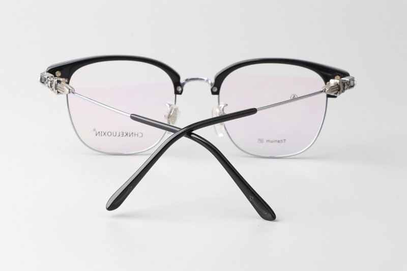 Fanova 087 Eyeglasses Black Silver
