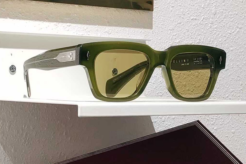 Fellini Sunglasses Green Yellow