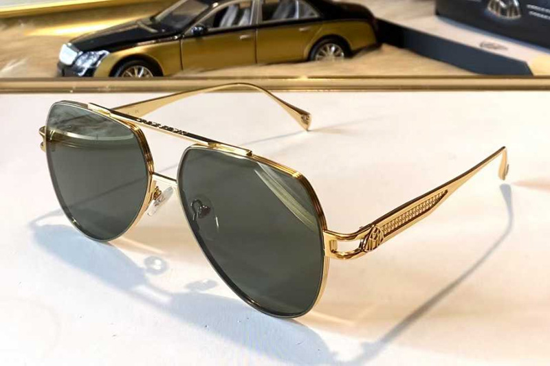 Fredey Sunglasses Gold Green