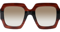 GG0178S Sunglasses Brown Black Gradient Brown