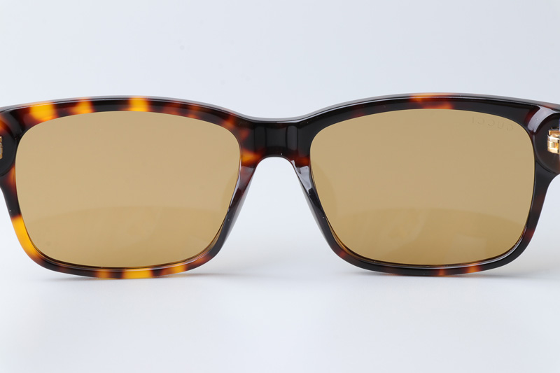 GG0340SA Sunglasses Tortoise Blue Brown