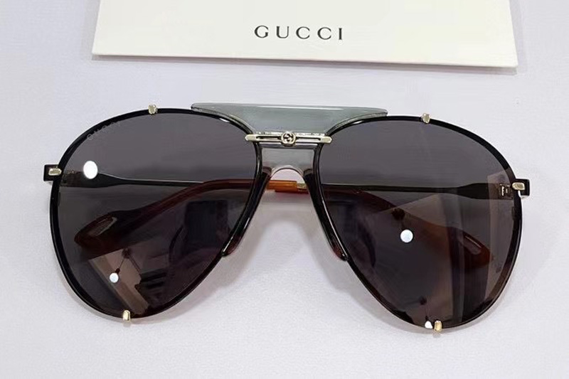 GG0740S Sunglasses In Grey Gold