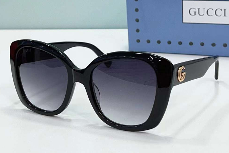 GG0860S Sunglasses Black Gradient Gray