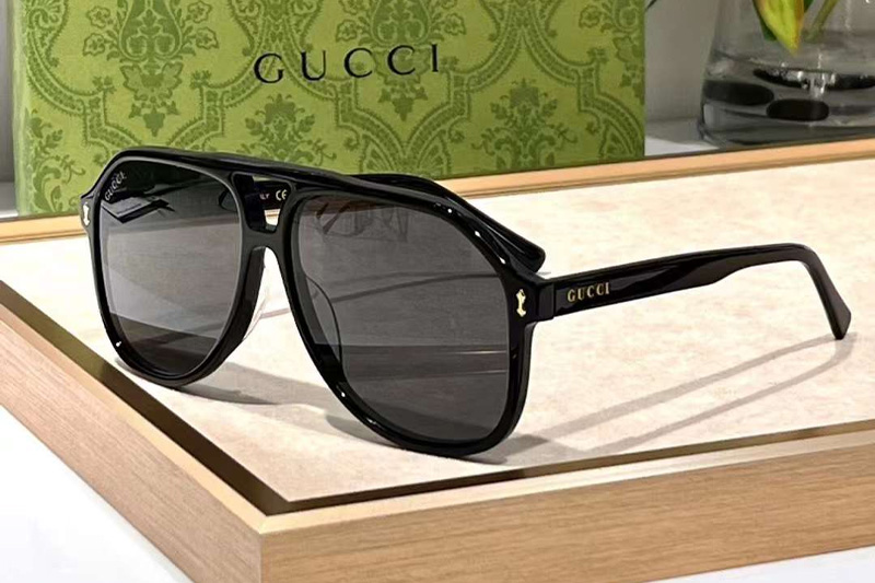 GG1042S Sunglasses Black Gray