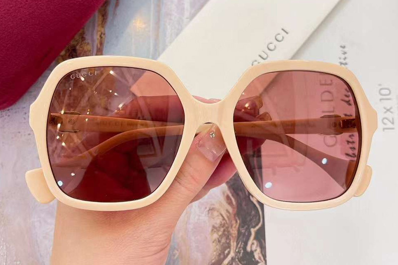 GG1072S Sunglasses Cream Pink